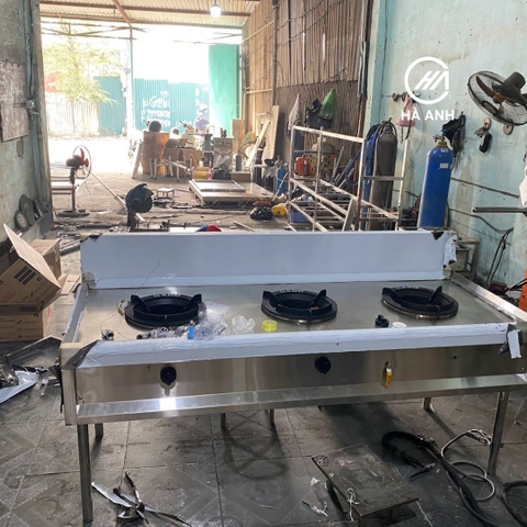 Bếp Á 3 họng Inox