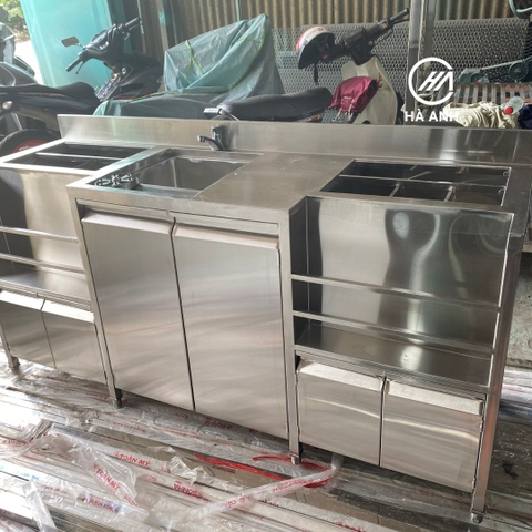 Tủ quầy pha chế Inox