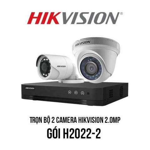 Combo Trọn bộ 2 camera HIKVISION Full HD 2MP