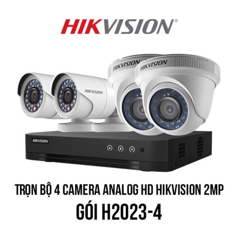 Bộ 4 Mắt Camera HIKVISION 2.0mp