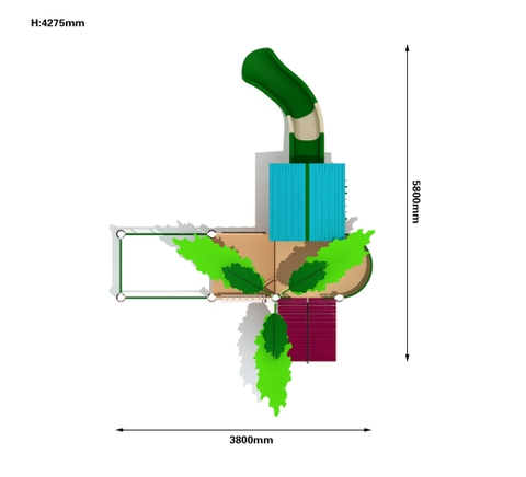 Bộ trò chơi liên hoàn cầu trượt - 2025-LH014