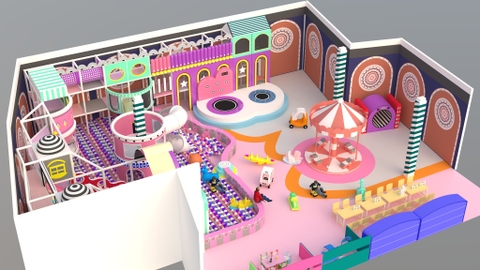 Khu vui chơi liên hoàn trong nhà cho trẻ em - CANDY_007