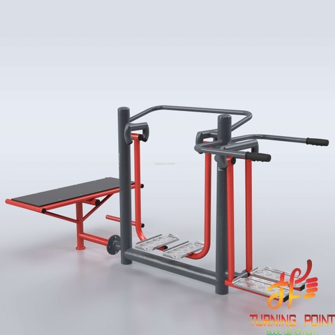 Cụm tập kết hợp ghế tập + đi bộ trên không + Tập cơ đùi-GYM035