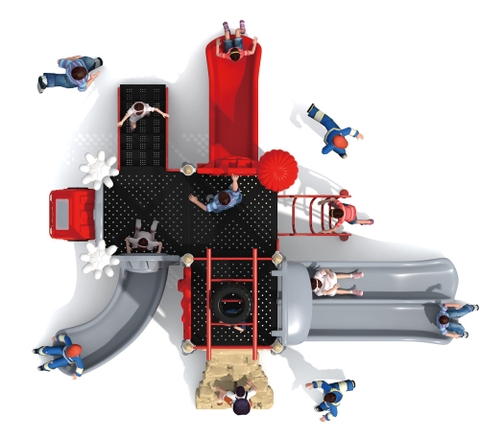 Bộ trò chơi liên hoàn cầu trượt - HXF010