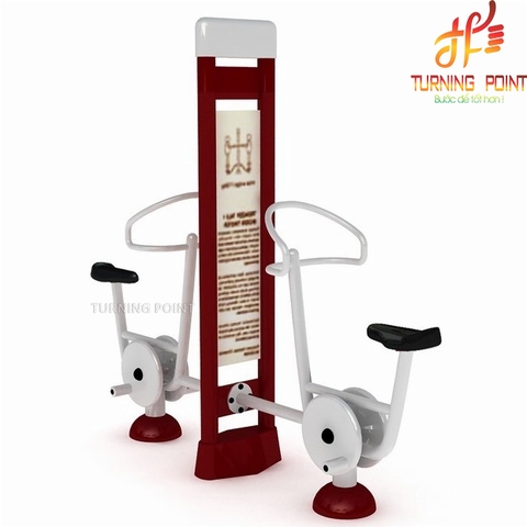 Thiết bị tập xe đạp đôi có biển hướng dẫn - MUL031