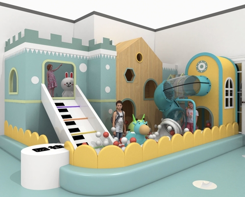 Nhà bóng liên hoàn trẻ em - NLHS-118