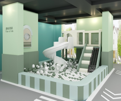 Nhà bóng liên hoàn trẻ em - NLHS-124