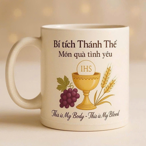 CỐC,LY IN HÌNH CÔNG GIÁO
