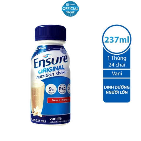 Thùng 24 chai Sữa nước Ensure Abbott 237ml/chai