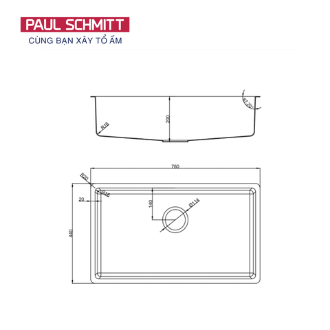 Chậu rửa bát Paul Schmitt PAM7644-UE
