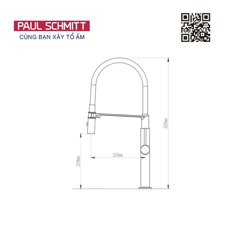 Vòi rửa bát Paul Schmitt PA331KB