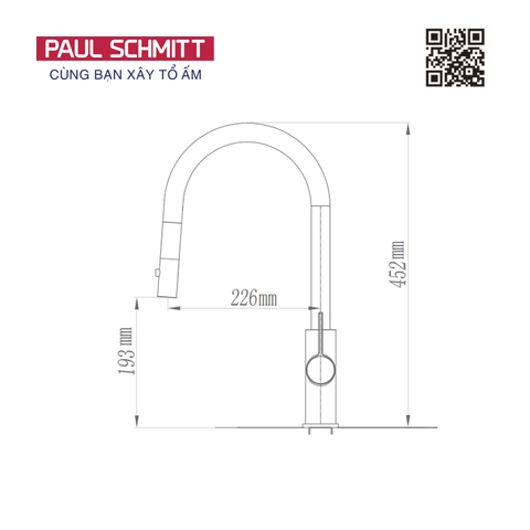 Vòi rửa bát Paul Schmitt PA324KCBQ