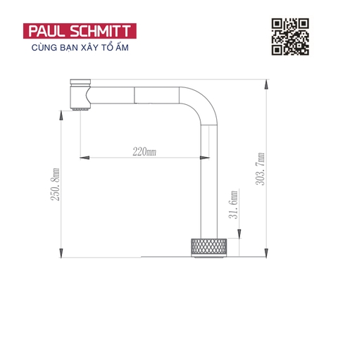Vòi rửa bát Paul Schmitt PA329K