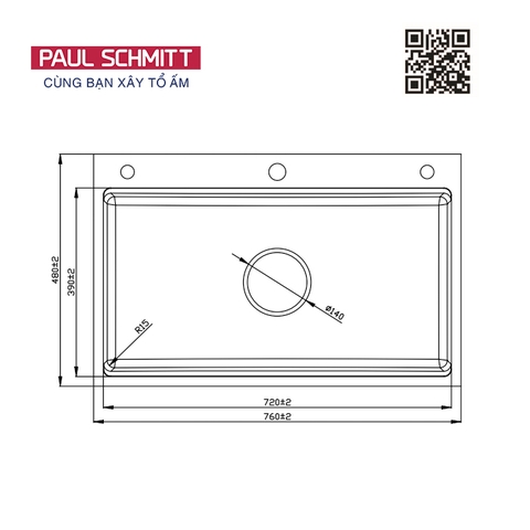 Chậu rửa bát Paul Schmitt PAM7648-TDE
