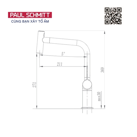 Vòi rửa bát Paul Schmitt PA337K