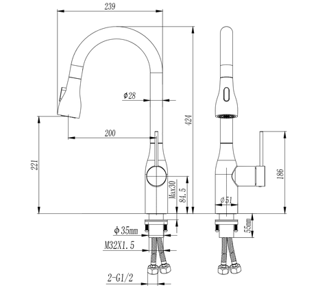 Sản phẩm test Vòi rửa bát Paul Schmitt PA338KS