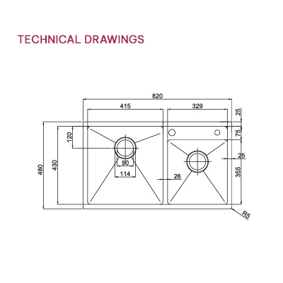 ​​​​​​​Chậu rửa bát Paul Schmitt PA8248-TLD