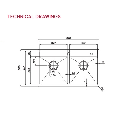 Chậu rửa bát Paul Schmitt PA8250-TDA