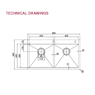 Chậu rửa bát Paul Schmitt PA8850-TD