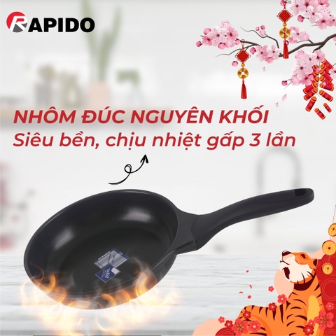 Chảo từ Rapido Teflon đáy phẳng RP-RFT