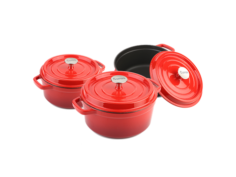 Bộ nồi gang đúc tráng men Rapido RK202224