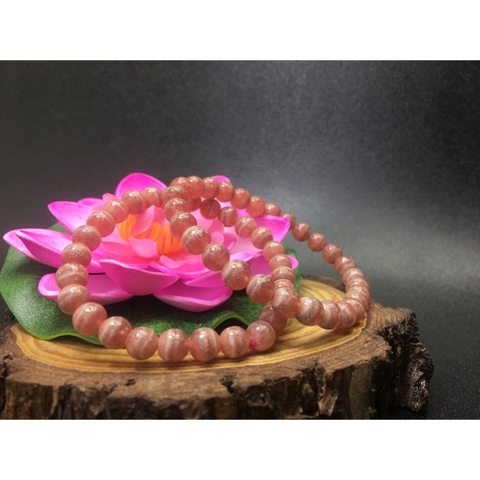 Vòng Tay Đá Mã Não Hoa Anh Đào