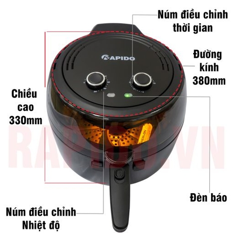 Nồi chiên không dầu Rapido RAF-6.5M2