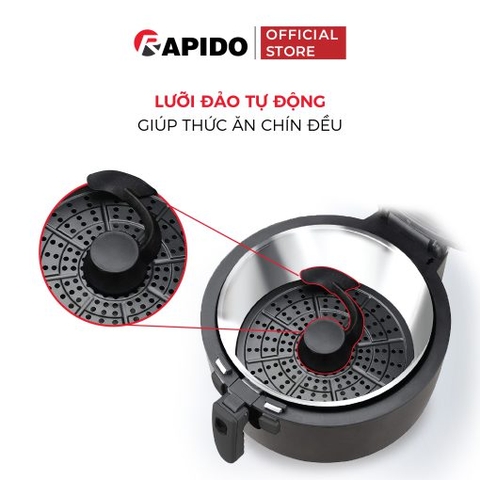 Nồi chiên không dầu Rapido RAF-6.5D