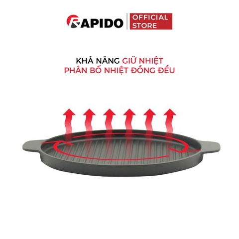 Chảo gang nướng Rapido RG-RF tròn