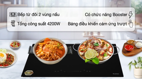 Bếp Từ Đôi Rapido RI4000DS