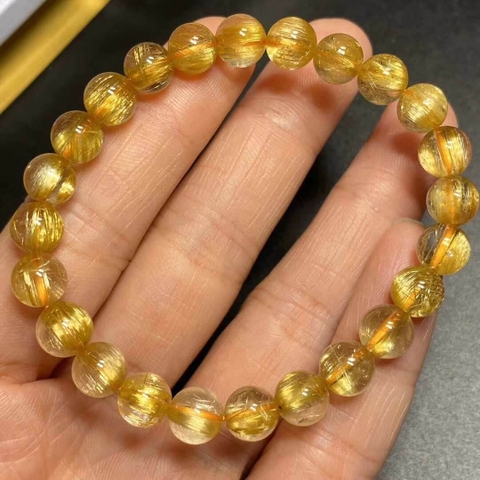 Vòng Tay Đá Thạch Anh Tóc Vàng