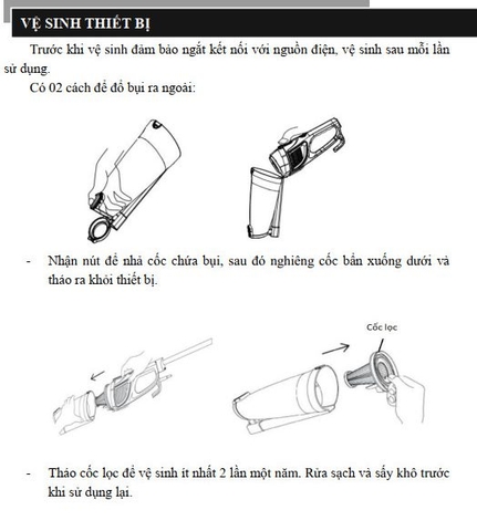 Máy hút bụi cầm tay Rapido RVC-600H1