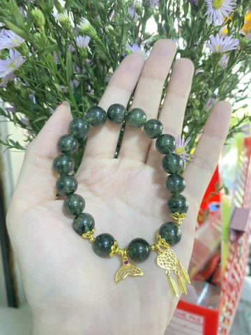 Vòng Tay Đá Thạch Anh Tóc Xanh