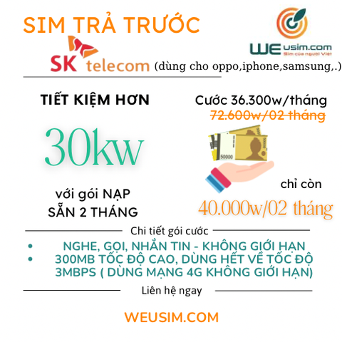 Sim Trả Trước SK