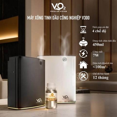 Máy Phun Tinh Dầu Tự Động Công Suất Lớn VO2 Aroma Diffuser - V300
