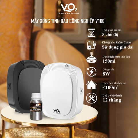 Máy xông tinh dầu chuyên dụng cho gia đình VO2 Smart Home Diffuser V100