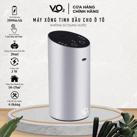 Máy Xông Tinh Dầu Ô Tô VO2 Không Dùng Nước, Có Sạc Pin Giúp Khử Mùi