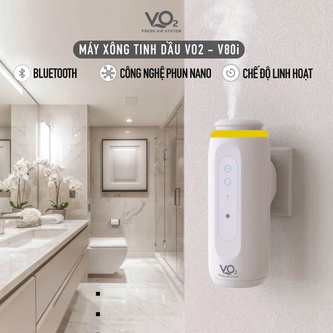 Máy Khuếch Tán Tinh Dầu Tự Động VO2 Smart Diffuser V80i - White