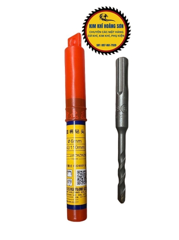 Mũi khoan bê tông 2 cạnh 6-12mm dài 110mm, Khoan tường Nicholson chuôi gài phủ Titanium chịu lực tốt