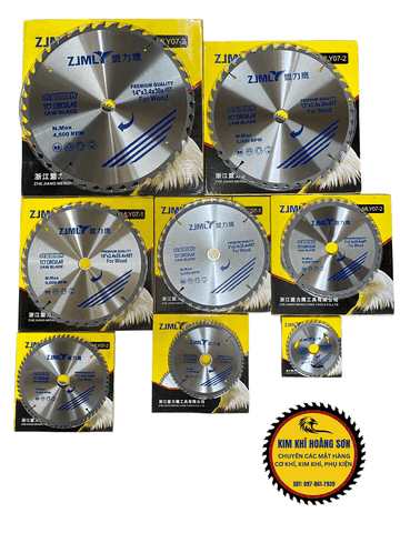Lưỡi Cưa Gỗ Hợp Kim Cao Cấp ZJMLY 40/60/80 Răng, Đường Kính 110mm - 350mm, Chịu Mài Mòn, Đường Cắt Sắc Nét, Độ Mịn Cao