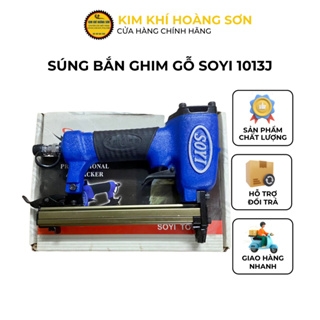 Súng bắn ghim gỗ chữ U SOYI 1013J bằng hơi chuyên dụng, Súng bắn đinh chữ U chuyên dùng lắp ráp, bắn yên xe máy