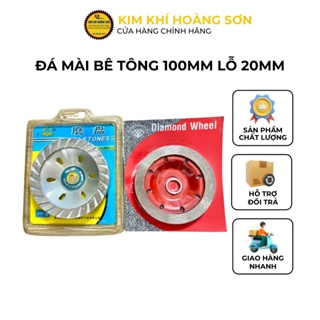 Đá mài bê tông đường kính 100mm lỗ trục 20mm, Lưỡi mài đa năng gốm sứ, gạch sử dụng cho máy cầm tay