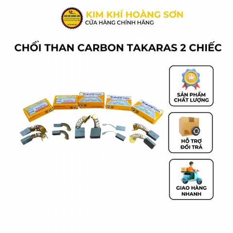 Chổi than carbon Takaras cao cấp thay thế các loại máy hộp 2 chiếc, các mã cho các loại máy khoan, máy cắt, máy mài
