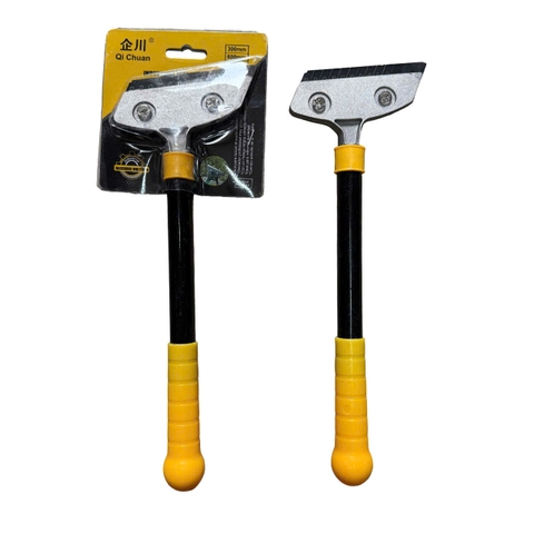 Cây sủi keo sơn silicon cán vàng đen chiều dài 300mm, bàn cạo vệ sinh tường siêu sắc bén tiện dụng