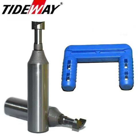 Mũi phay gỗ CNC chốt nhựa liên kết U Mũi Tạo Rãnh chữ T Tideway cao cấp cốt trục 12.7mm