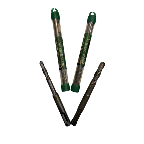 Mũi khoan bê tông 2 cạnh 6-12mm dài 110mm, Khoan tường Nicholson chuôi gài phủ Titanium chịu lực tốt