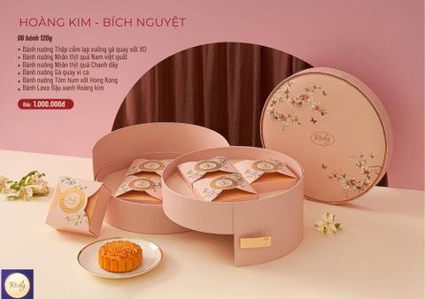 Bánh trung thu Hoàng Kim - Bích Nguyệt 120g x6 x 4