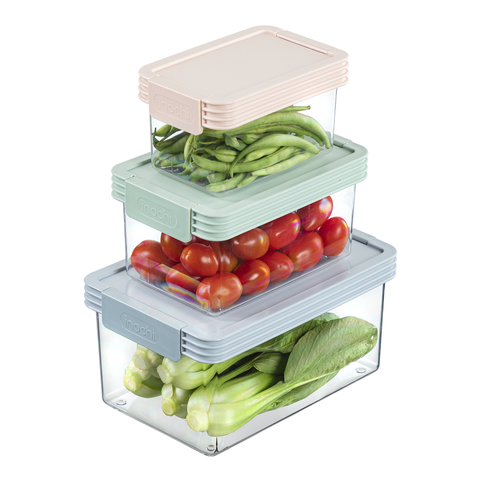 Bộ 3 hộp thực phẩm tritan chữ nhật Hokaido 500-1000-2000ml