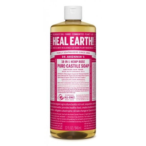 <<Có Sẵn>> Xà Phòng hữu cơ 18 in 1 Dr  Bronner's Sugar Soap 946ml