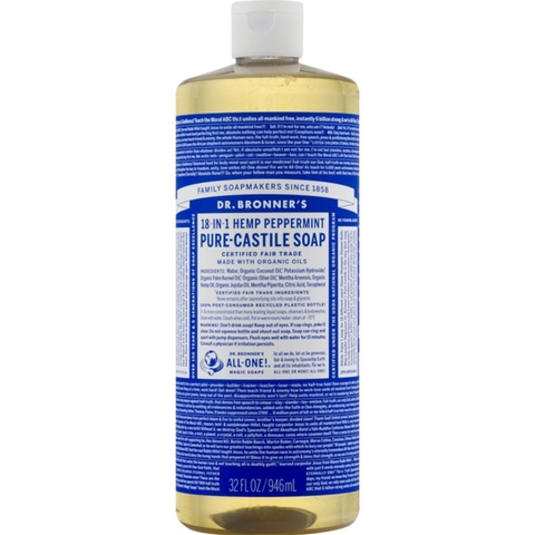 <<Có Sẵn>> Xà Phòng hữu cơ 18 in 1 Dr  Bronner's Sugar Soap 946ml